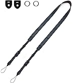 CHMETE Camera Neck Strap Leather Black