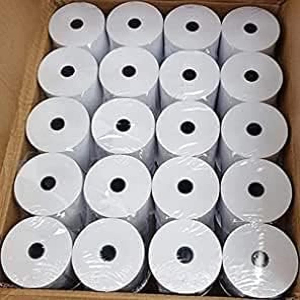 Double Dragon 80x80mm Thermal Paper Rolls 20 Pack for EPOS POS Receipt