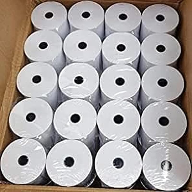 Double Dragon 80x80mm Thermal Paper Rolls 20 Pack for EPOS POS Receipt