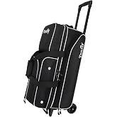 TENFLY Triple Roller Bowling Bag with Wheels, Heavy Duty 3 Ball Bag for League &amp; Recreational Bowlers