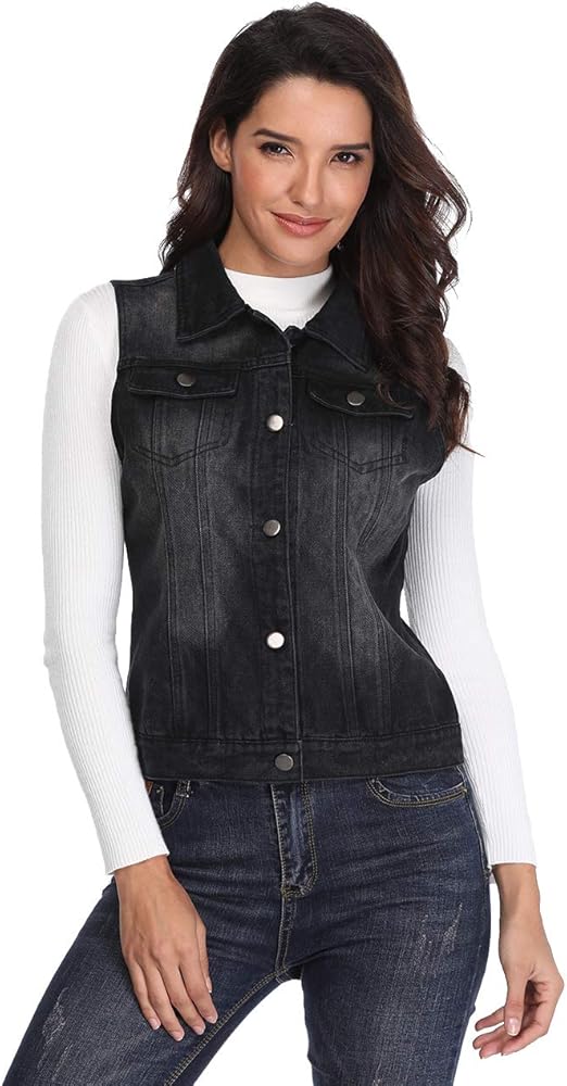 ladies denim vest sale