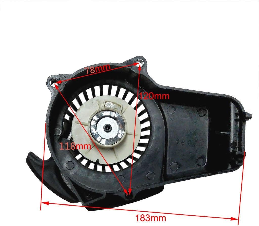 QAZAKY Pull Start Starter for 33cc 43cc 47cc 49cc 50cc 2-stroke Engine Mini Quad ATV Scooter Go Kart Chopper Pocket Bicycle Rocket Pit Dirt Bike Coolster SSR SX50 SYX Moto - Image 4