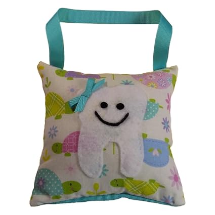 Amazon Com Tooth Fairy Pillow Keepsake Girl S Turtles And