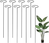 Garden Mile Heavy Duty Circular Plant Support Rings 10pc Spiral Stakes