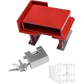 Autoholic Shipping Container Lock Box with Padlock &amp; 4 Keys