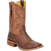 Tony Lama Men's Blaine Kango Tobacco ReQuill Ostrich Vamp 11In Tan Top Boot
