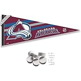 Colorado Avalanche Pennant Flag and Wall Tack Pads Mounts