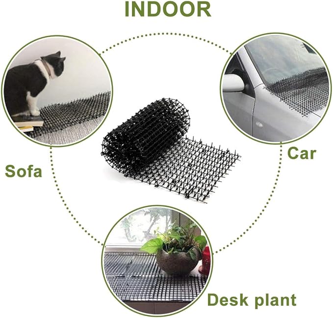 Tapis Anti Chat Avec Piques Tapis De Dissuasion Sans Cruaute Pour Chats Chiens Et Plus Encore Filet De Protection Pour Jardin Cloture De Ferme 1 8 Cm X 30 Cm X 2 M Amazon Fr
