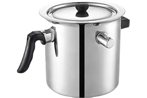 Small Stainless Steel Pot, Milk Pot 1.5L Double-Walled Stainless Steel Milk Boiler with Handle and Lid Small Pots for Cooking