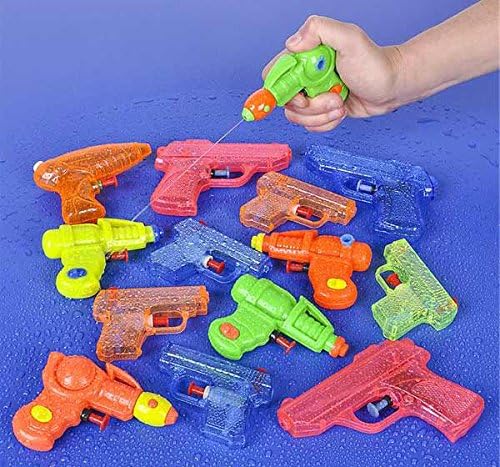 Mini Water Gun For Kids Summer Soaker Squirt Games Squirt Guns For Pool Party Kids ( Style &amp; Color May Vary)~4 Pack