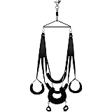 BELSIANG Adult Sex Swing and 360 Degree Spinning Indoor Swing, Sex Swing Set with Premium Paint Stand and Widened Thick Comfo