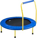 VEVOR 3FT Kids Trampoline Toddler Foldable Mini Baby Trampoline Foam Handle 3+ view 9