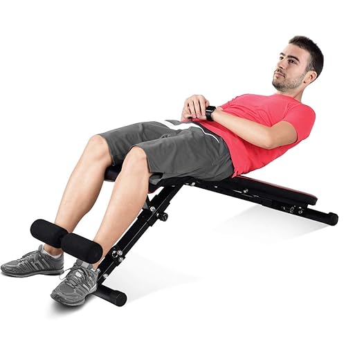 Goplus Folding Incline Bench Adjustable Sit up Bench for Exercise