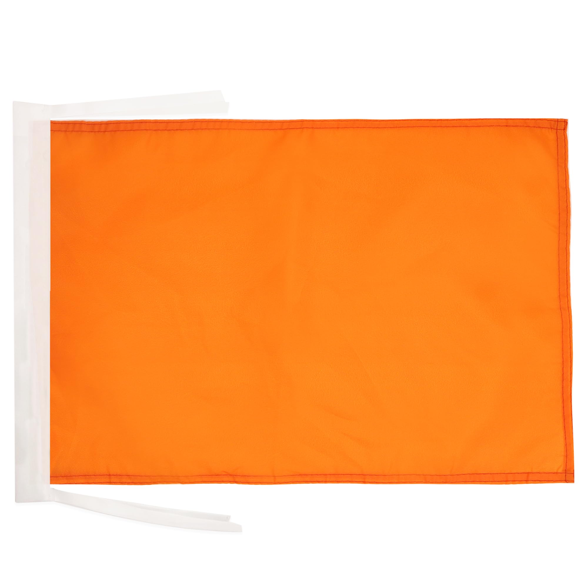 AZ FLAG - Plain Orange Flag - 18'' x 12'' - 100% Polyester Orange Solid color Small Banner with Two Cords - Fade Resistant - Vivid Colors - 18x12 in - 45x30 Cm — image 1