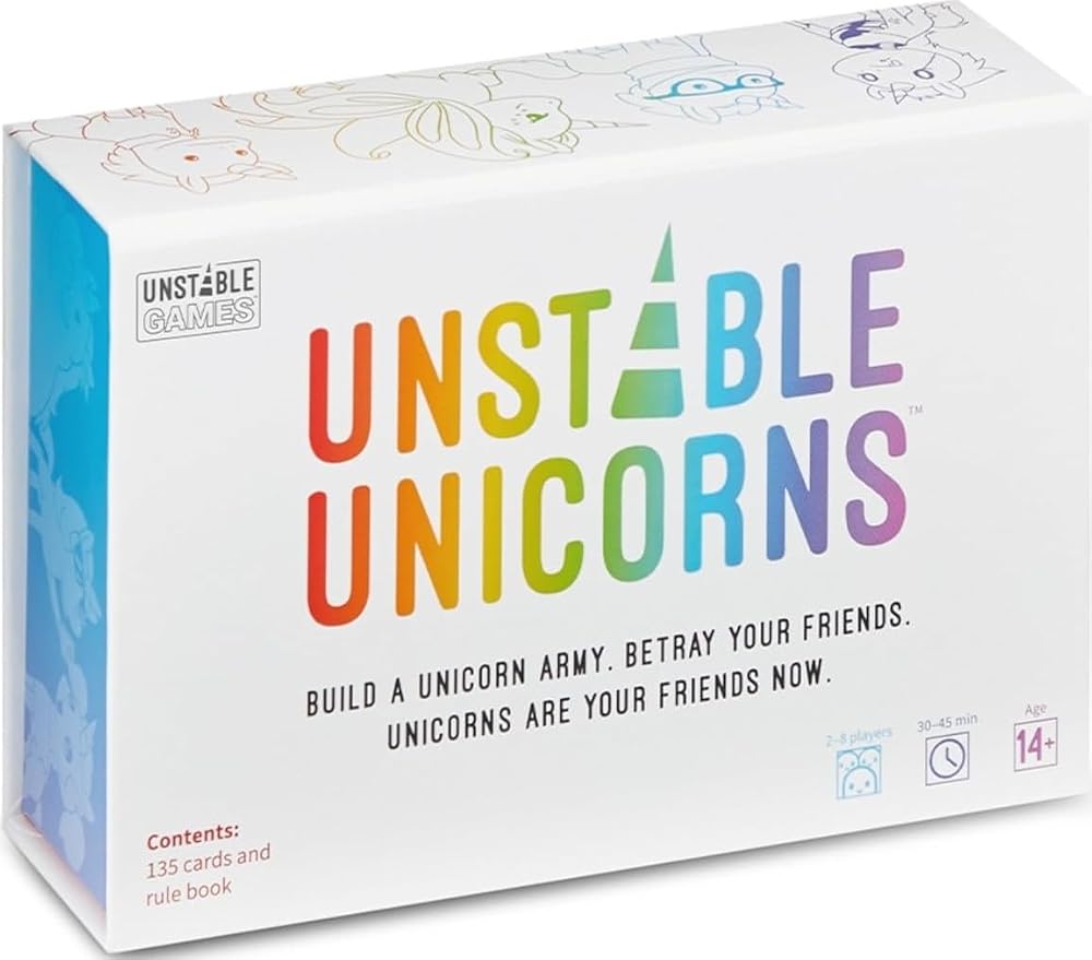 Unstable Games Unstable Unicorns Card Game 2-8 Players 8+ 30-45 Min