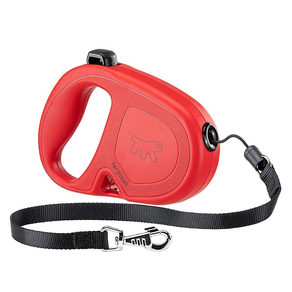 Ferplast Extendable Leash for Medium Large Dogs FLIPPY ONE CORD M, 5 m retractable cord, max 20 kg, Red