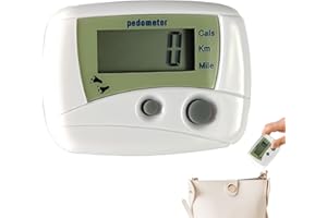 Step Counter for Walking - Digital LCD Compact Movement Monitor | Recording Distance for Walking Running Swimming Fitness Spo