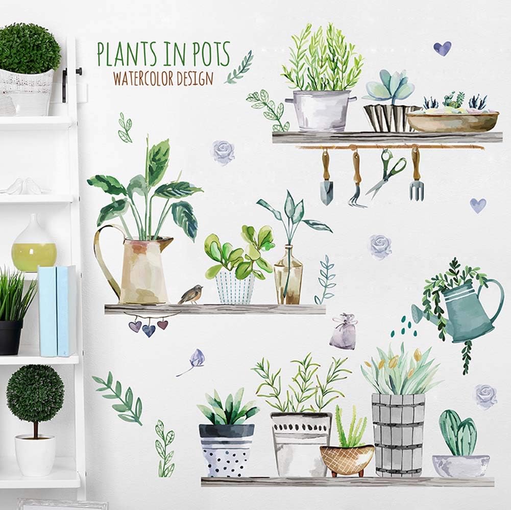 Best wall decals for living room plants