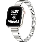 VISOOM Designer Bracelet for Apple Watch 42/41/40/38mm Bands Women-Metal/Dressy/Thin/Slim/Jewelry/Unique Starlight Apple Watch Series Se 11 10 9 8 7 6 5 4 3 2 1 iWatch Bracelet Bands for Women