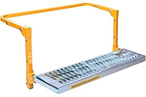 MAXXHAUL 50693 29.3" x 7.3" Adjustable Truck Tire Service Step with Non-Slip Platform Foldable 300-lb Capacity