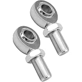3/4"-16 Heim Joint Rod End Kit with Jam Nuts for Panhard Bar | LH &amp; RH Chromoly Threaded Spherical Rod Ends for Steering Linkage And Suspension, 2 Pack