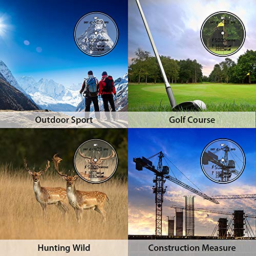 [- Entfernungsmesser, Volibang Laser Messgerät 3-1000 Yard 7x Multifunktions Golf Lasermessger