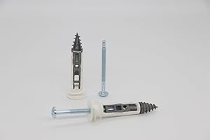 HLAFIX Best Heavy Duty Self Drilling Gypsum Panel Toggle Bolt Durable Zinc Anchor for Hanging Cabinet TV Wall Mount Ceiling Lamp & More, Zero Failure, 12PCS in Blister