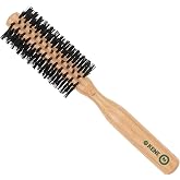 Kent V04 Vegan Round Brush - 45mm Bristles by Kent Brushes, Cruelty-Free Hair Brush with BioniFil Filaments for Blowouts, Volume, Curls, All Hair Types, Wooden Handle, Travel Size, Made in England