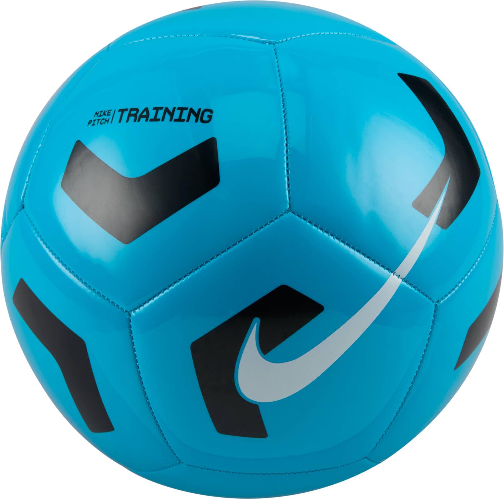 Nike FZ7555-434 Pitch Training Recreational soccer ball Unisex LT BLUE FURY/BLACK/WHITE Size 4