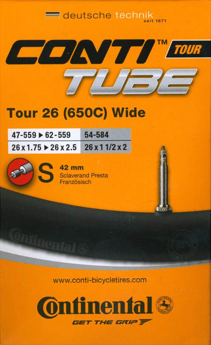 Continental Tour 26 Wide Inner Tube, Other, 47-559-> 62-559