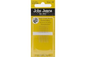COLONIAL NEEDLE John James Bead Embroidery Hand Needles - Size 10 6/Pkg