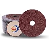 WA GRINDER 25PACK - 4 1/2" X 7/8" inch 16 Grit Aluminum Oxide Resin Fiber Sanding and Grinding Discs, Fiber Sanding Discs Cen