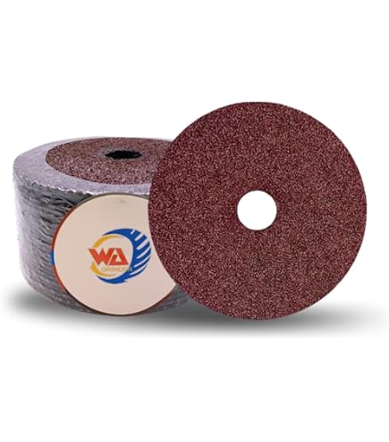 25Pcs Aluminum Oxide Resin Fiber Grinding Sanding Discs Fit For Weld Grinding Beveling And Sanding 7 Inch X 7 8 Inch 24 Grits