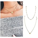 Wowanoo Choker Necklace Set Multilayer Layers Chain Clavicle Necklace Jewelry for Women