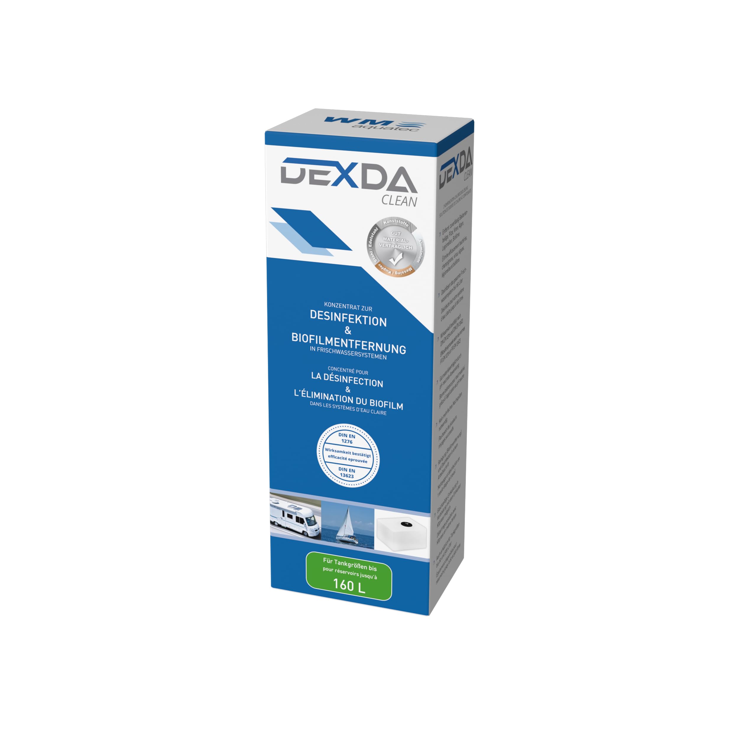 Dexda Clean disinfectant cleaner for tank sizes up to 160 liters (250ml)