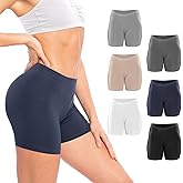 Sexy Basics Women's Cotton Stretch Boyshort Boxer Briefs | Light Weight Undershort Trunks | Multi Packs