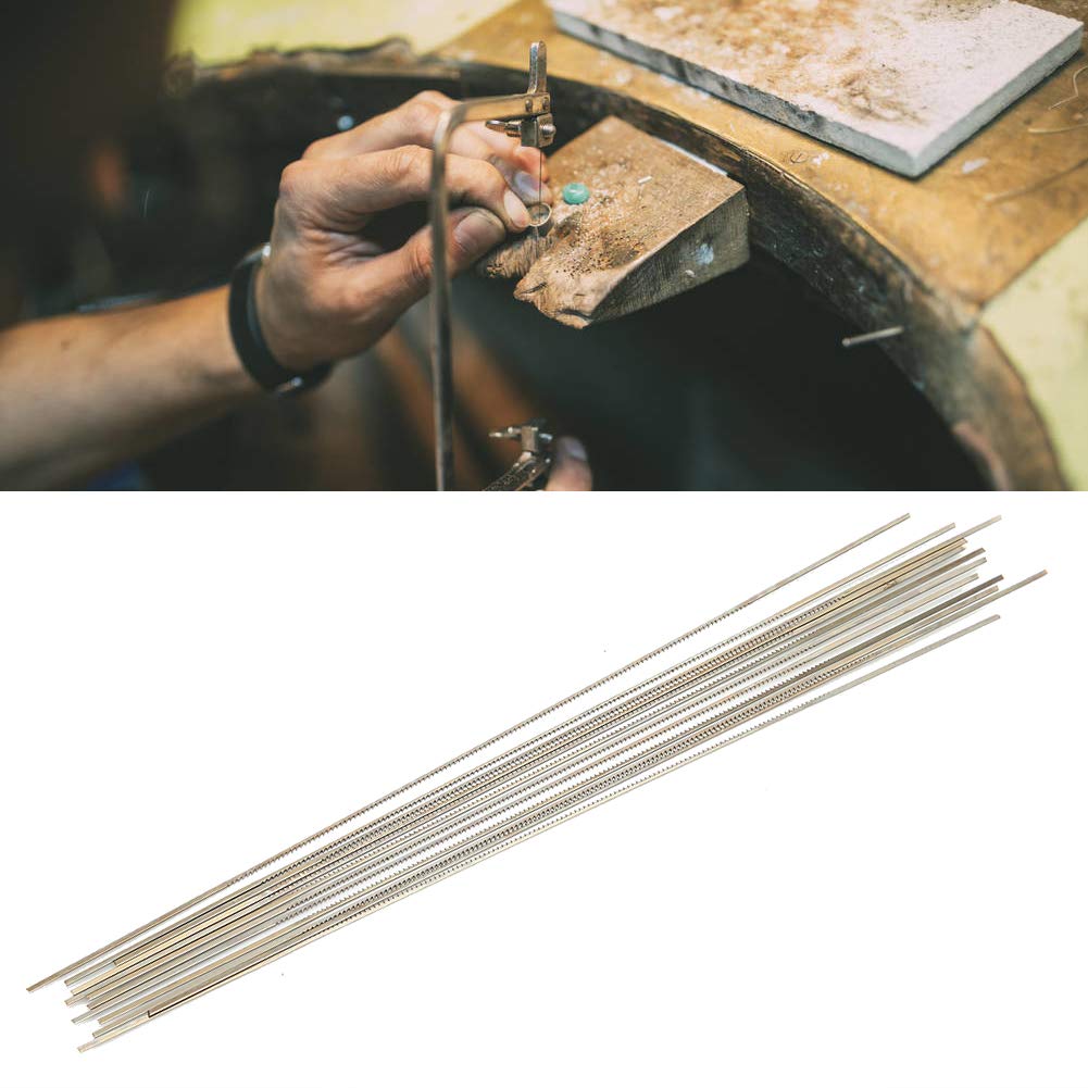 Saw Cutting Blades, 12pcs Jewelry Tungsten Steel Spiral Tooth Saw Cutting Blades Wax Saw Blades Tungsten Steel Spiral Saw Blades (1#)