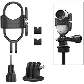 LIBOQIAO Foldable Mount Adapter for Insta360 GO 3S/GO 3 - Vertical-Horizontal Camera Stand - Compatible with Original Quick Reader - Black