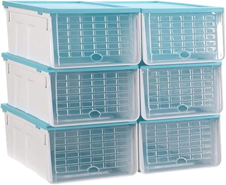 MUZIWENJU Caja de zapatos gruesa transparente a prueba de polvo tipo