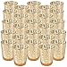 Just Artifacts Mercury Glass Votive Candle Holder 2.75"H (25pcs, Speckled Gold) -Mercury Glass Votive Tealight Candle Holders for Weddings, Parties and Home D&Atilde;cor primary