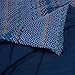 Amazon Basics Kid's Easy Care Microfiber Bed-in-a-Bag 5-Piece Bedding Set, Twin, Navy Zigzags