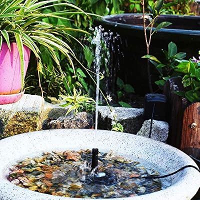 Decdeal 6v 3 5w Solar Powered Fountain Pump Water Pump With Adjustable Solar Panel Diy Birdbath Fountain Pump Outdoor Water Fountain Panel Kit For Fish Tank Small Pond Garden Patio Lawn Pool Buy Online