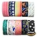 10 Pieces 1 Inch Masking Tape Labelling Tape Graphic Art Tape Board Line Tape Roll for Arts Crafts DIY (8)
