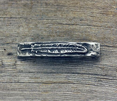 Feather large hair barrette