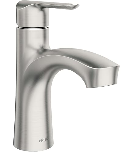 Moen Karis Chrome One-Handle Single Hole Bathroom Sink Faucet with