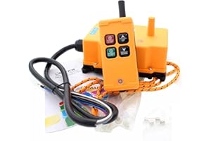 12V 24V 220V 380V HS-4 4 Channels 1 Speed Control Hoist Industrial Wireless Crane Radio Remote Control System (Size : 110-120