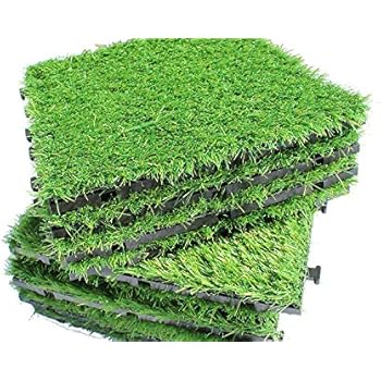 tiles interlocking flooring ikea deck patio outdoor gray turf artificial essentials grass feet square garden