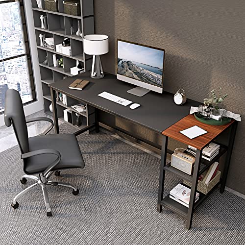 CubiCubi Computer Home Office Desk, 55 Inch Small Desk Study Writing