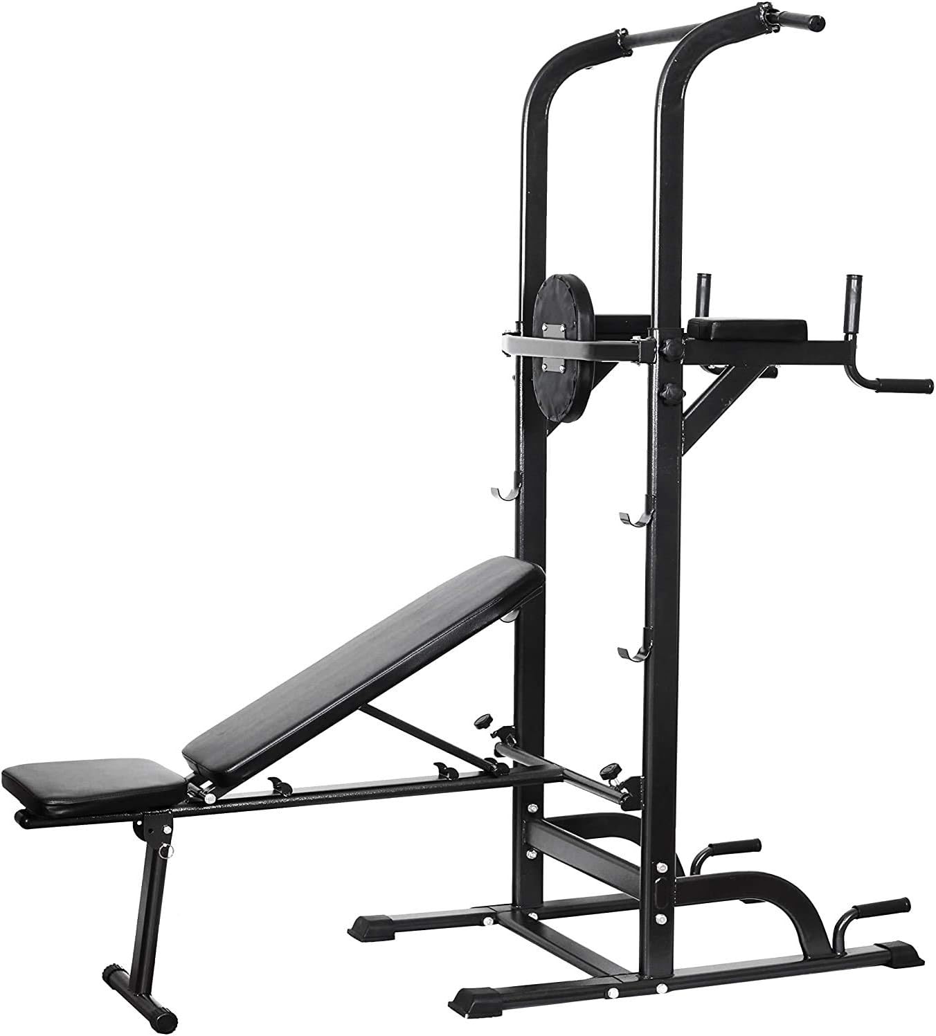 lkoezi Power Tower with Dumbbells Bench