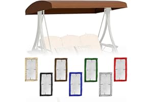 75''x 47'' 84''x 48'' Swing Canopy Replacement Cover, Outdoor Patio Swing Canopy Replacement Porch Top Cover, Furniture 2-3 S